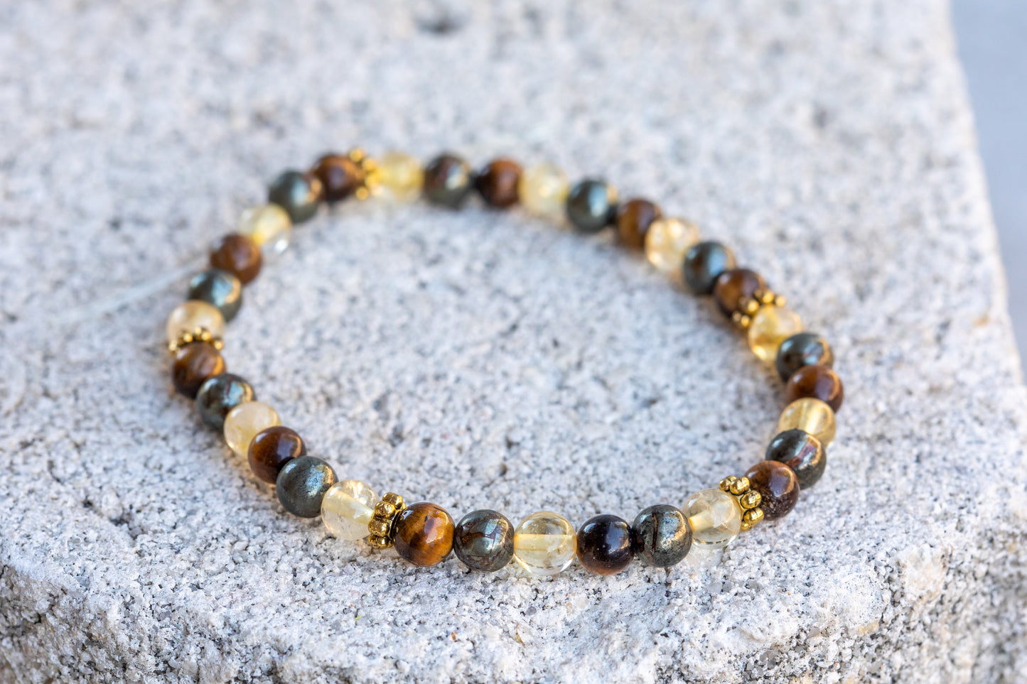 Leo Zodiac Gemstone Crystal Bracelet