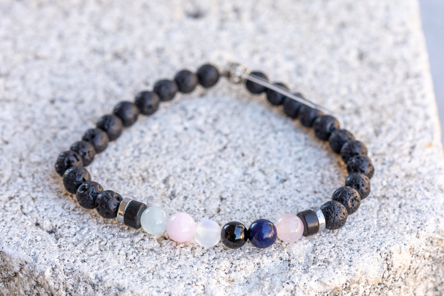 Libra Zodiac Gemstone Crystal Bracelet