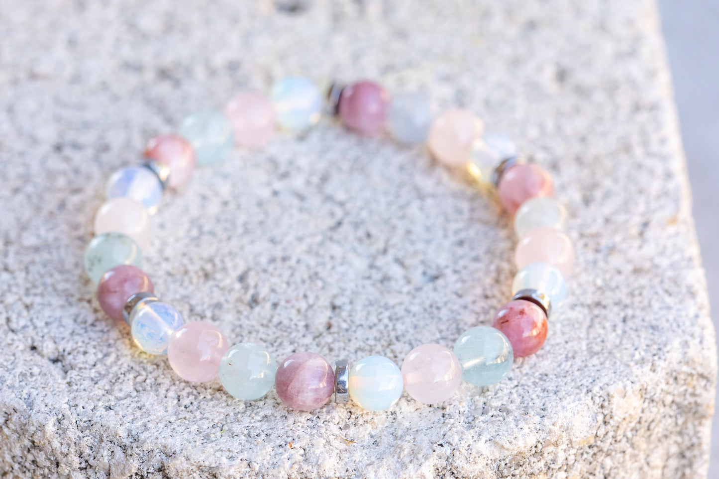 Libra Zodiac Gemstone Crystal Bracelet