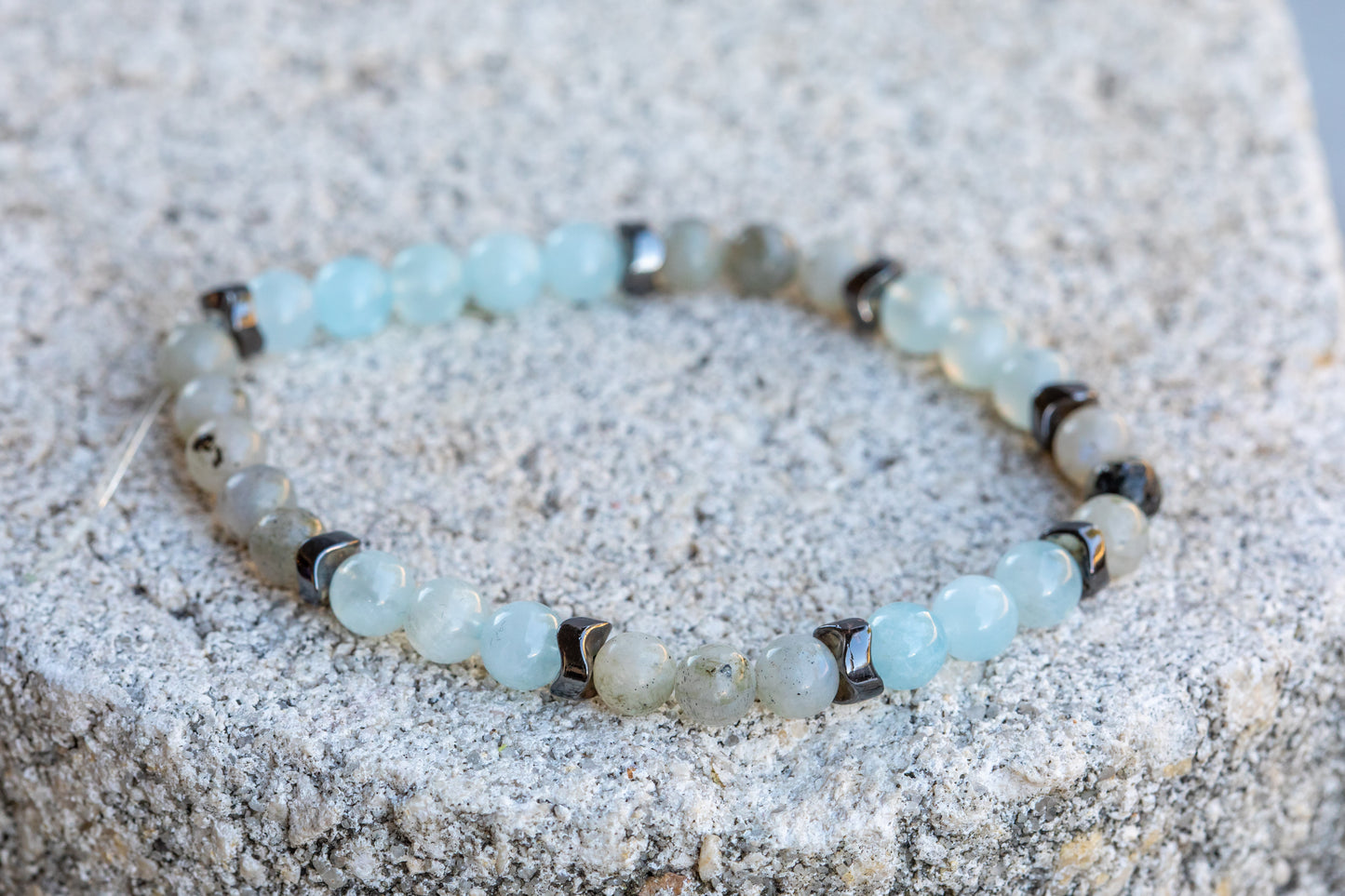 Pisces Zodiac Gemstone Crystal Bracelet