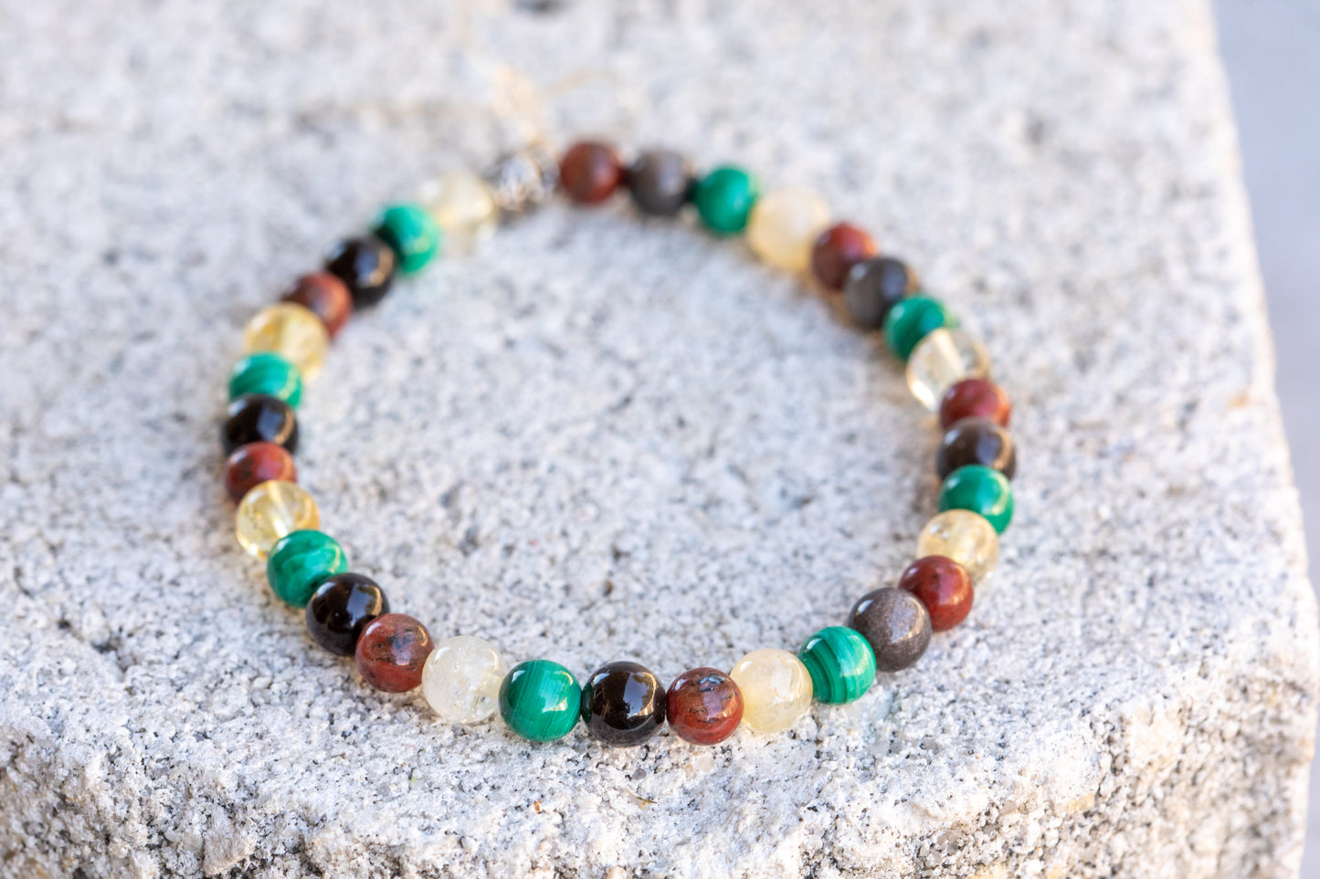 Scorpio Zodiac Gemstone Crystal Bracelet