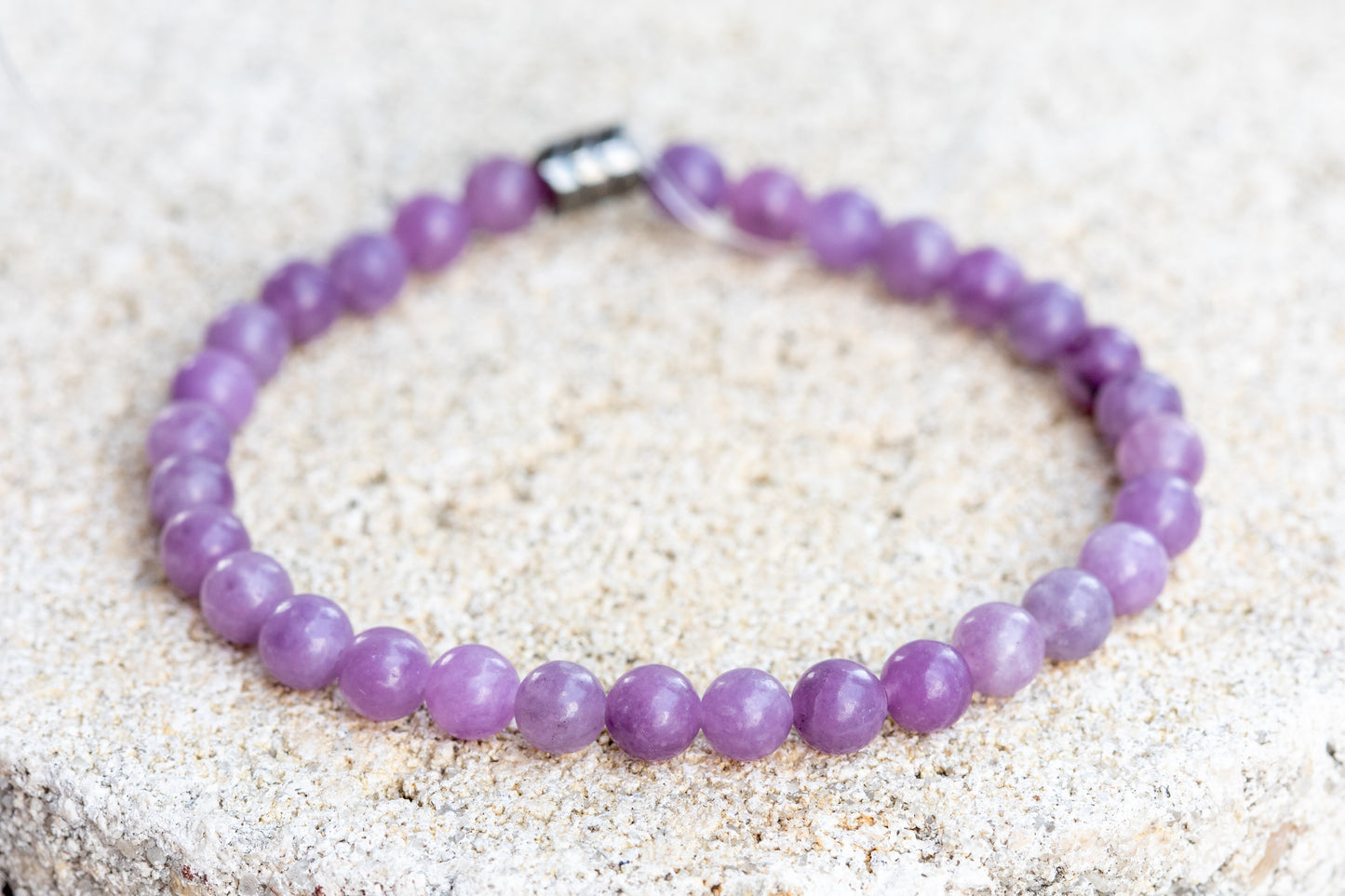 Lepidolite Gemstone Crystal Bracelet