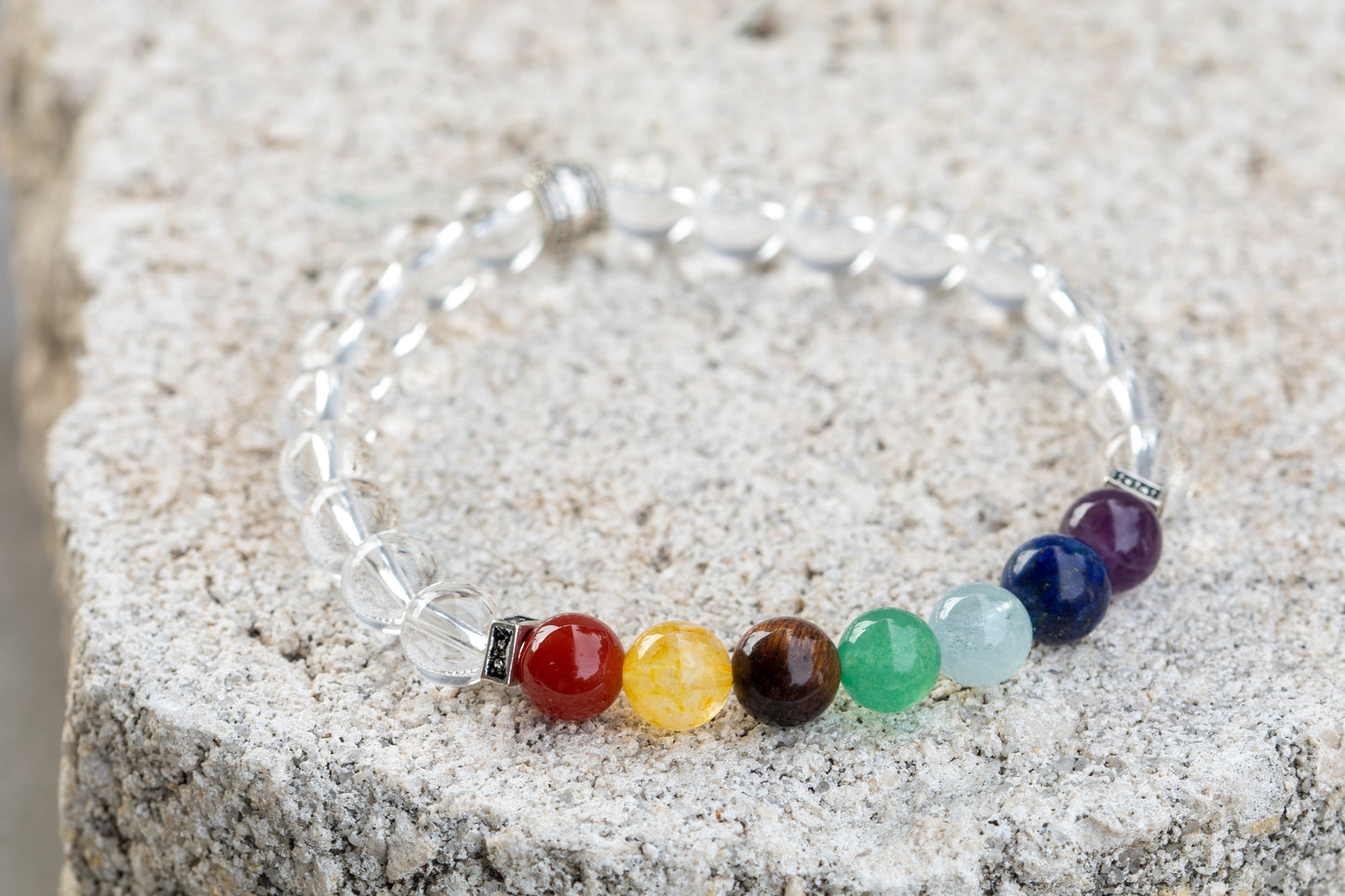 Chakra Gemstone Crystal Bracelet