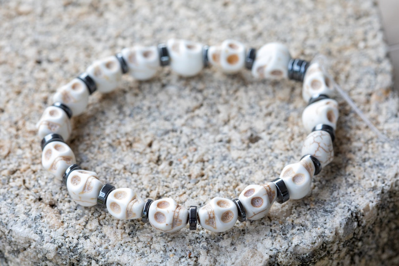 Halloween Holiday Gemstone Crystal Bracelet