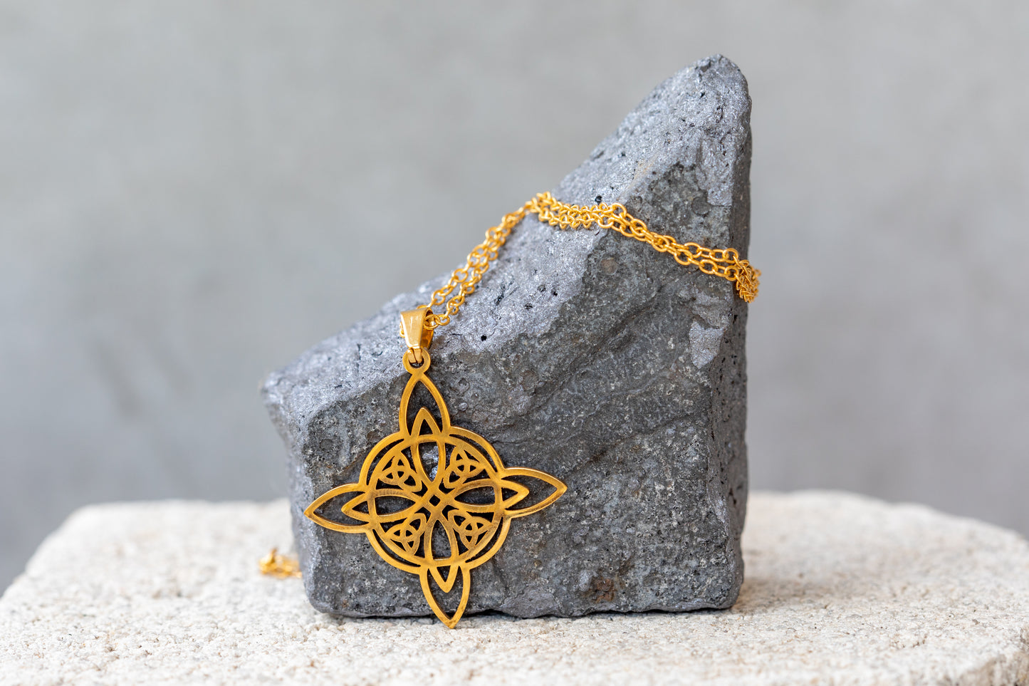 Irish Witch Knot, Trinity Witch Triad Sterling Silver Necklaces & Pendants