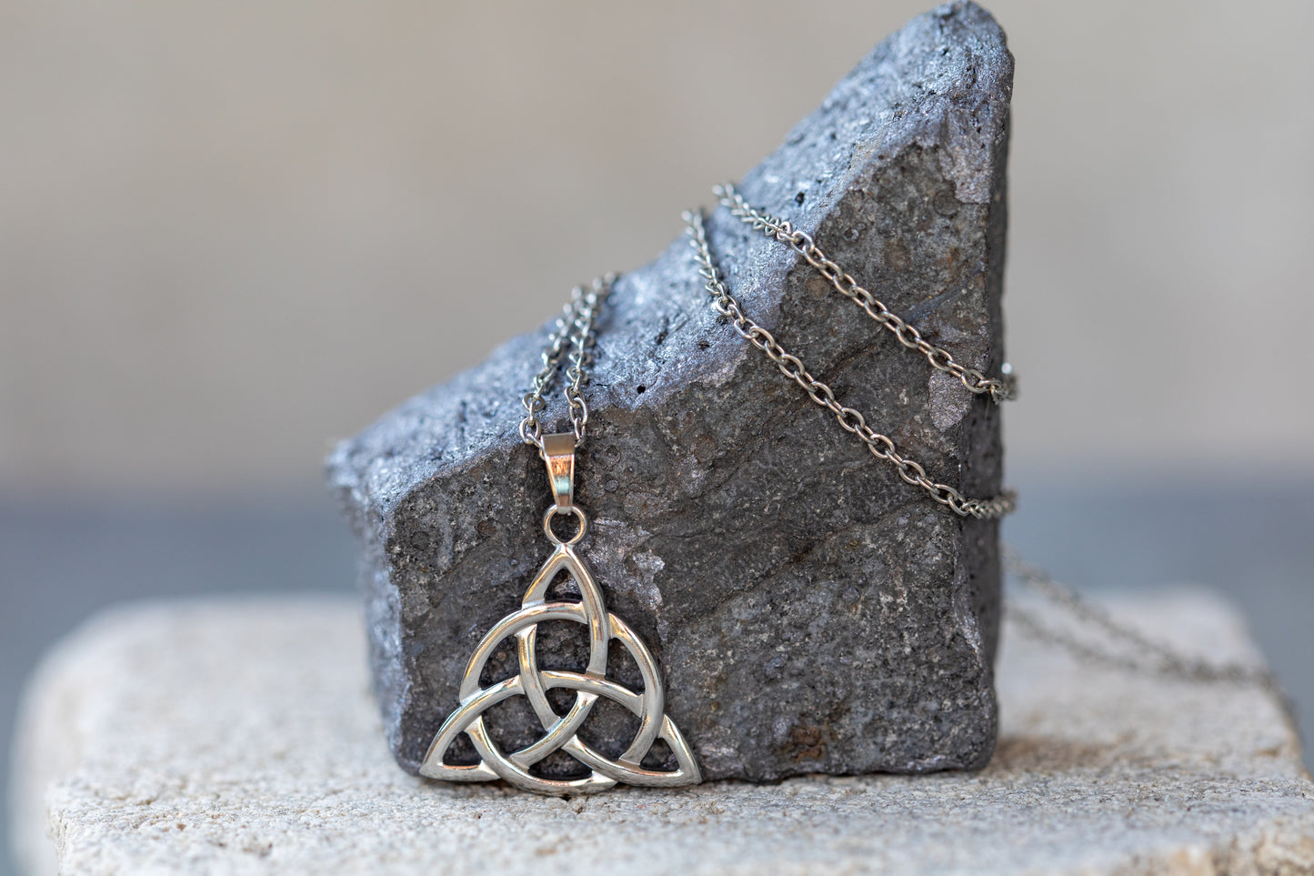 Irish Witch Knot, Trinity Witch Triad Sterling Silver Necklaces & Pendants