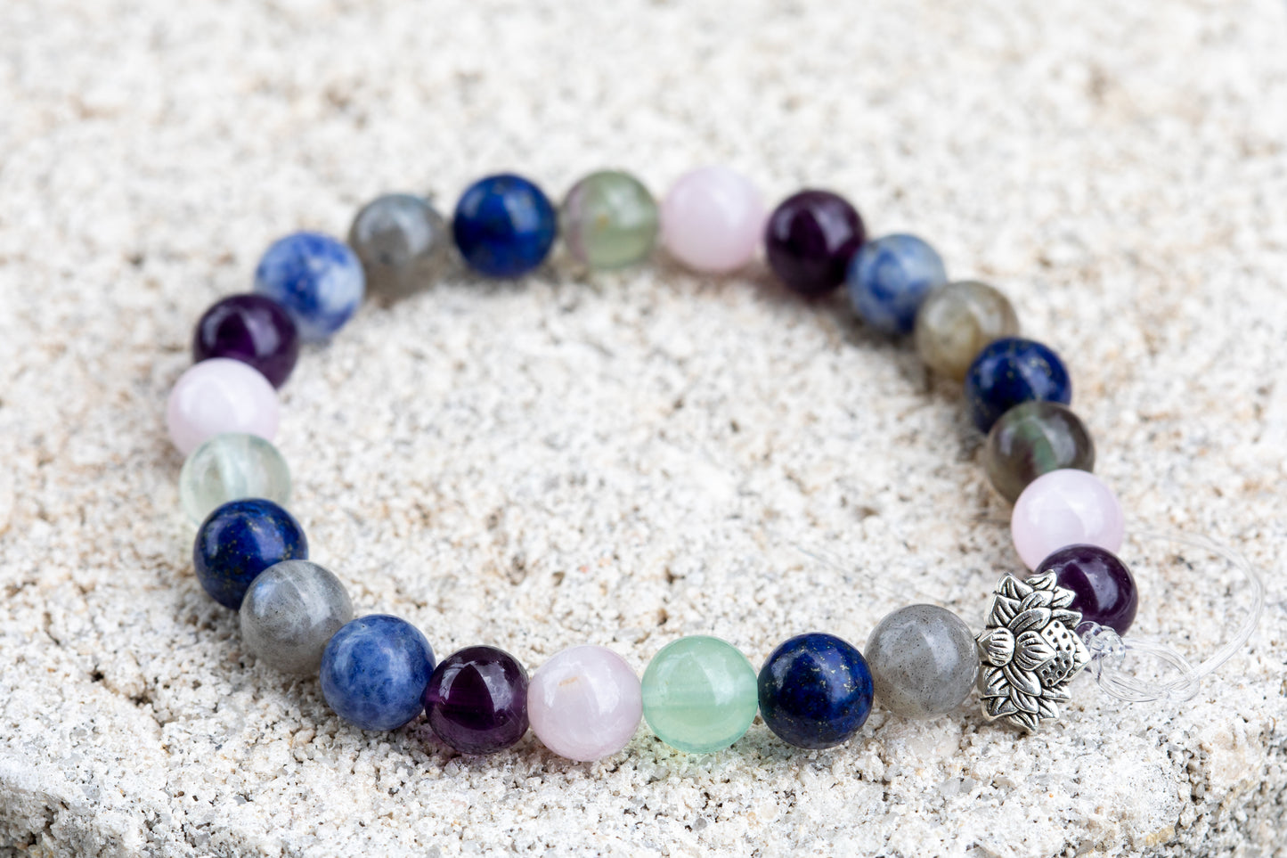 Third Eye Chakra Gemstone Crystal Bracelet