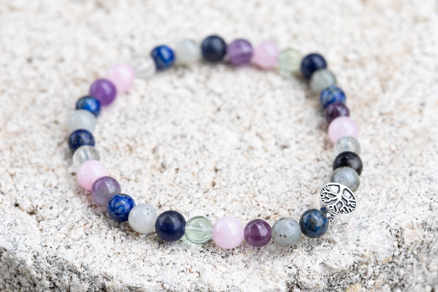 Third Eye Chakra Gemstone Crystal Bracelet