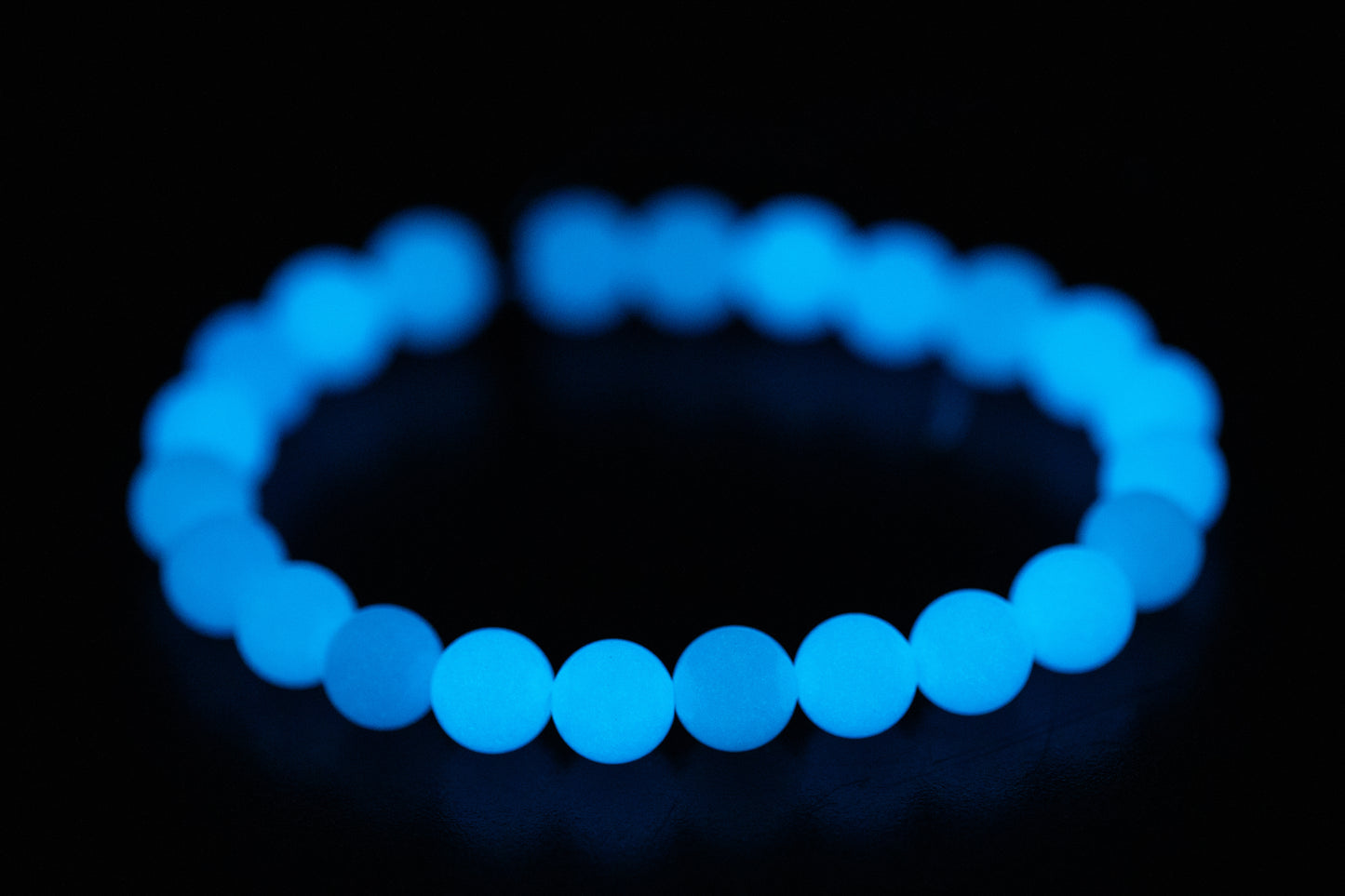 Glow-in-the-Dark Aragonite & Quartz Gemstone Crystal Bracelet