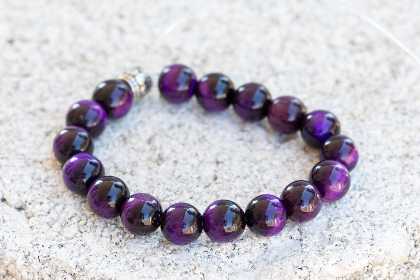 Dyed Tiger's Eye Gemstone Crystal Bracelet