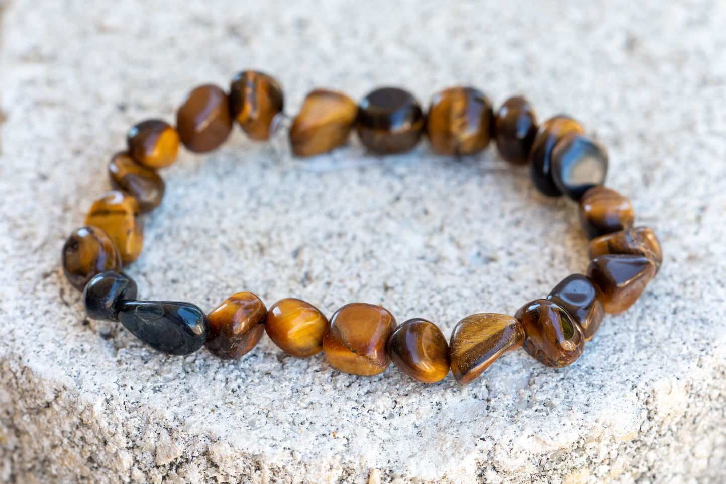 Tiger's Eye Gemstone Crystal Bracelet