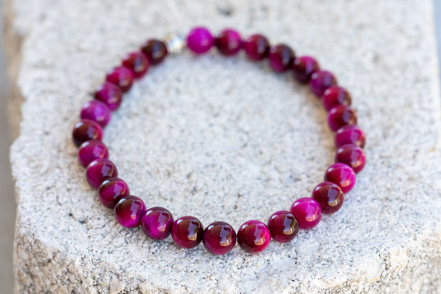 Dyed Tiger's Eye Gemstone Crystal Bracelet