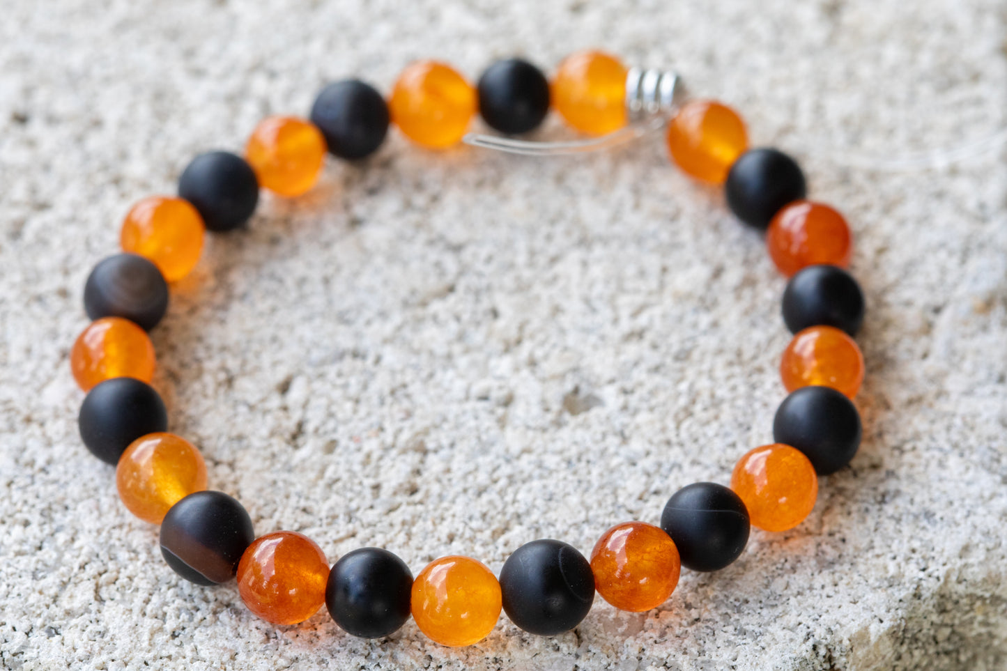 Halloween Holiday Gemstone Crystal Bracelet