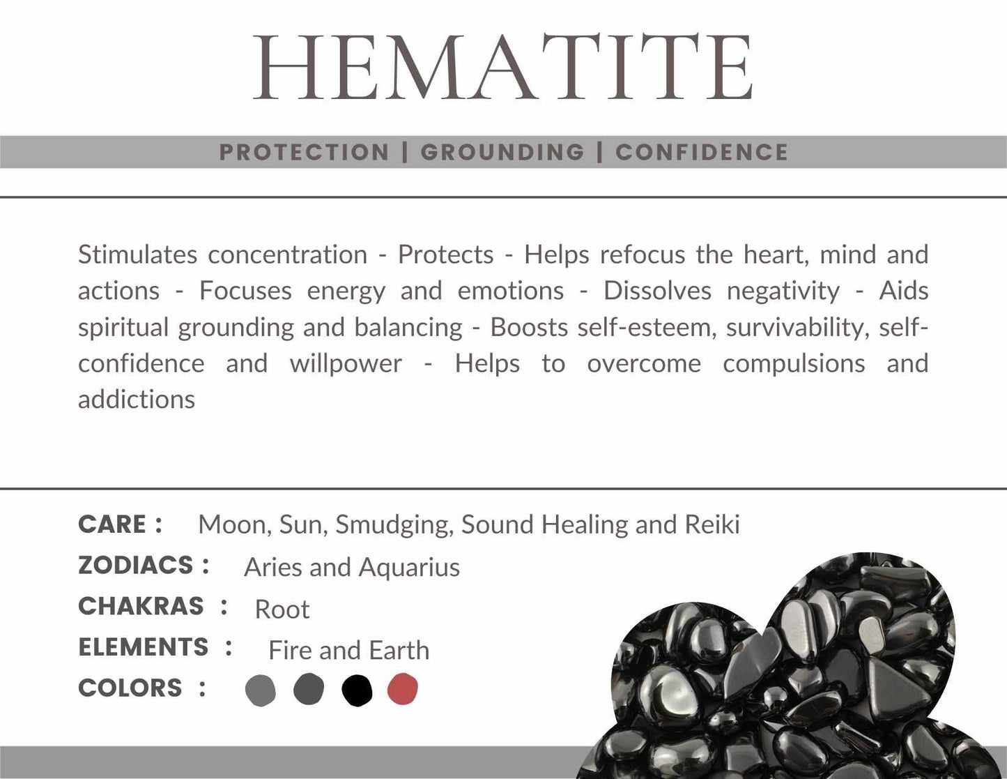 Hematite Gemstone Crystal Bracelet