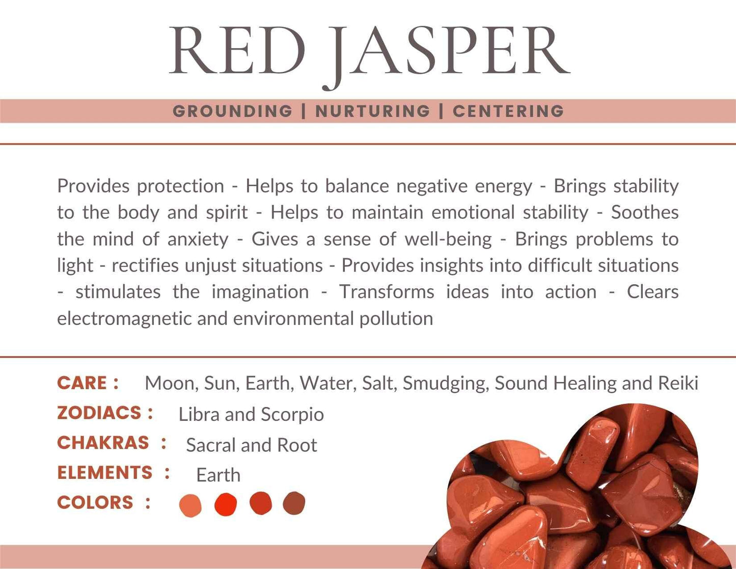 Red Brecciated Jasper Gemstone Crystal Bracelet