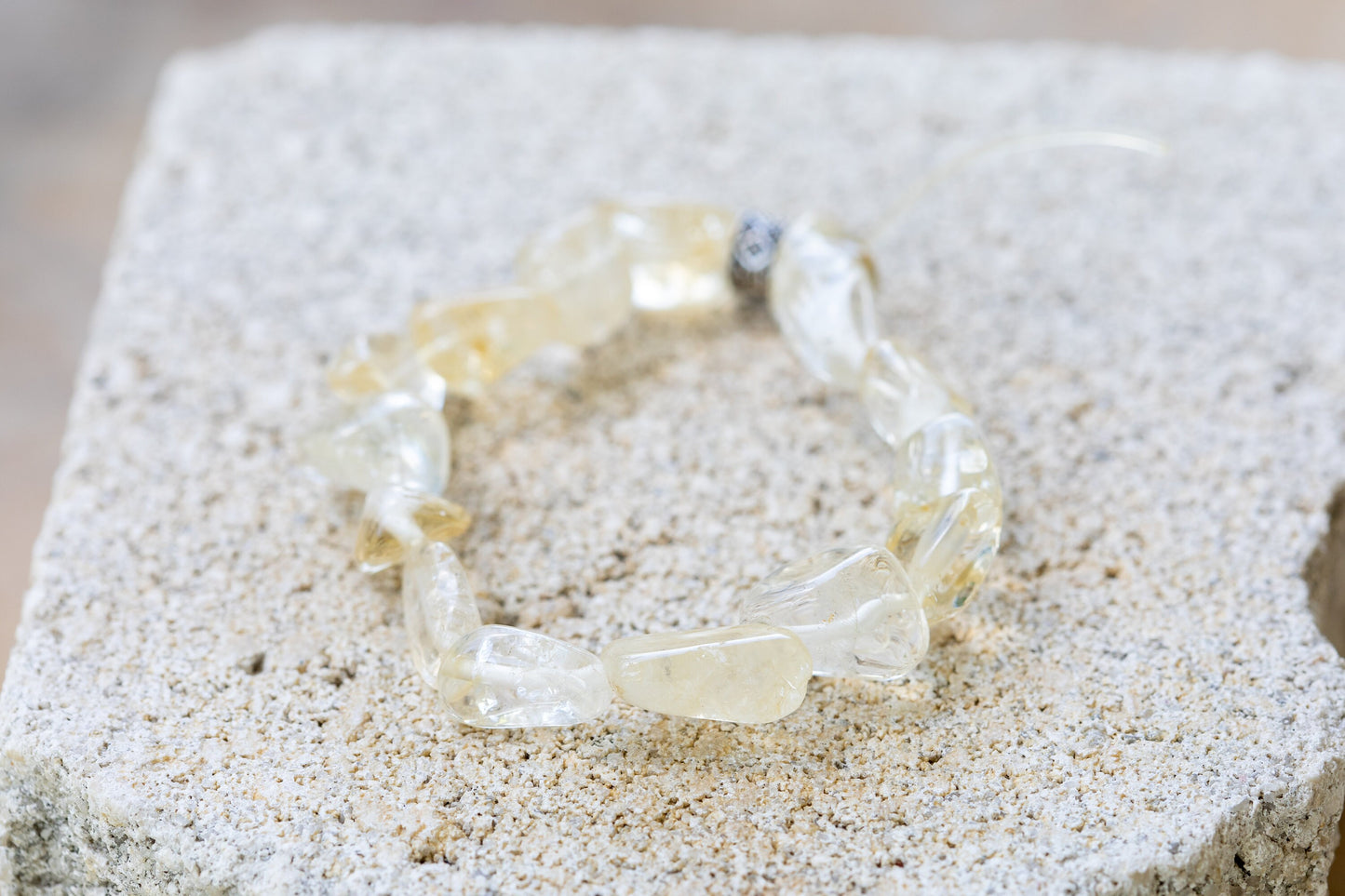 Citrine Gemstone Crystal Bracelet