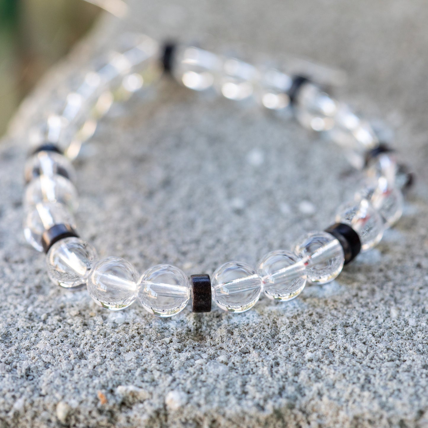 Clear Quartz Gemstone Crystal Bracelet