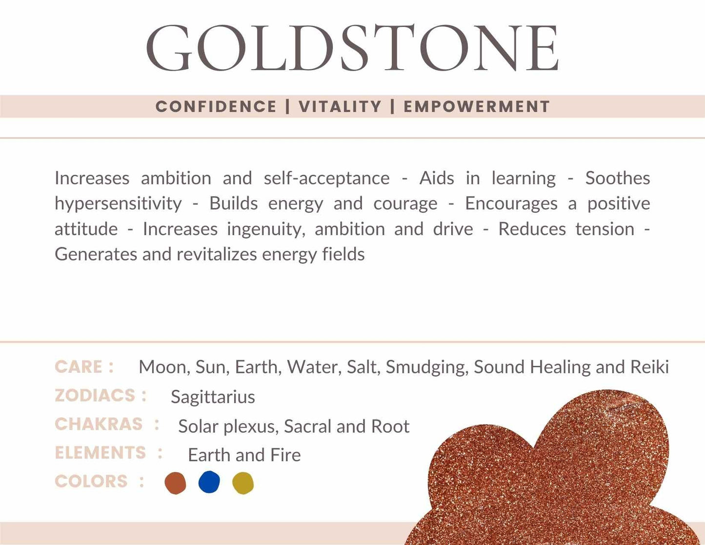 Gold stone Gemstone Crystal Bracelet