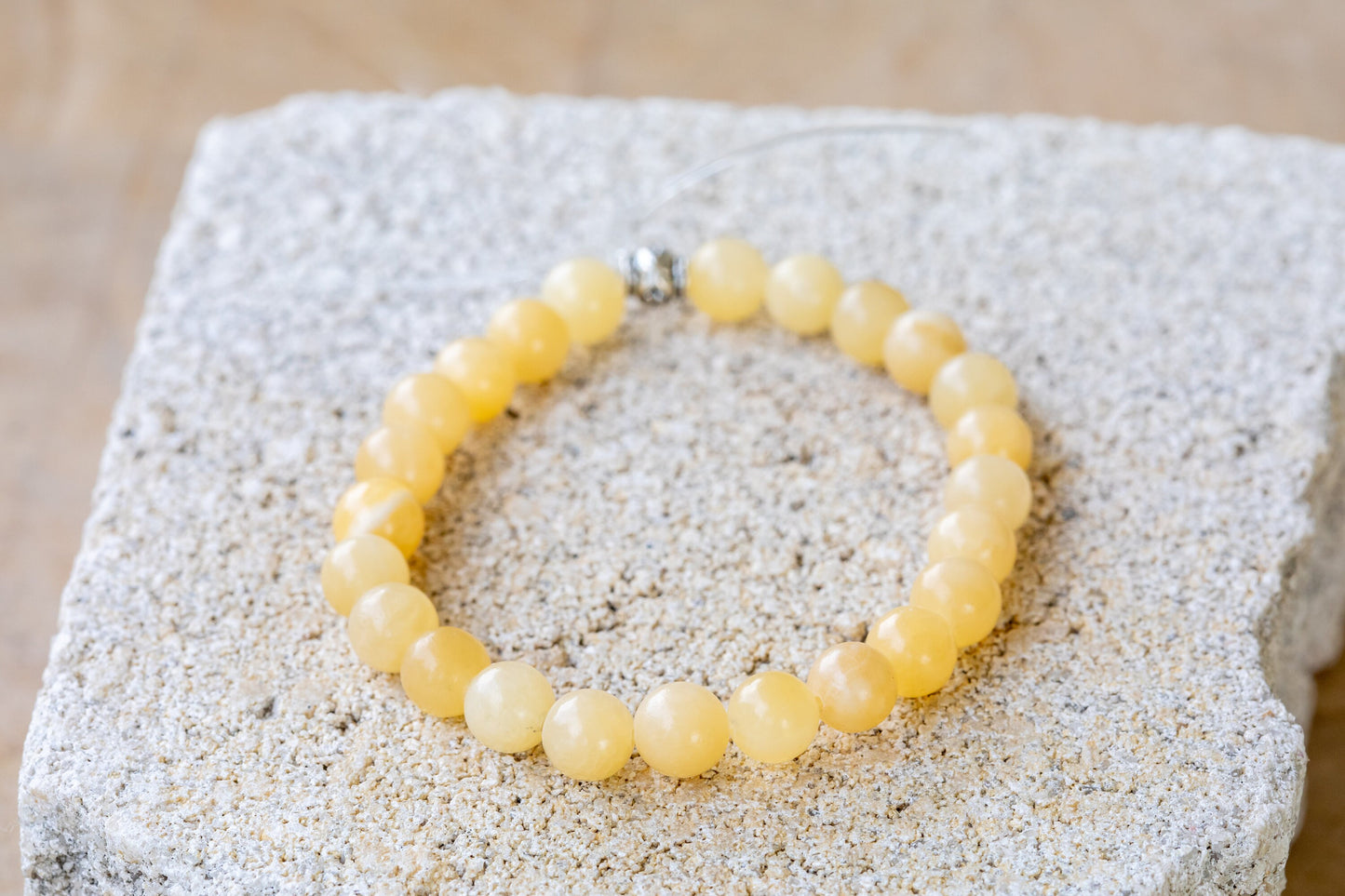 Calcite Gemstone Crystal Bracelet