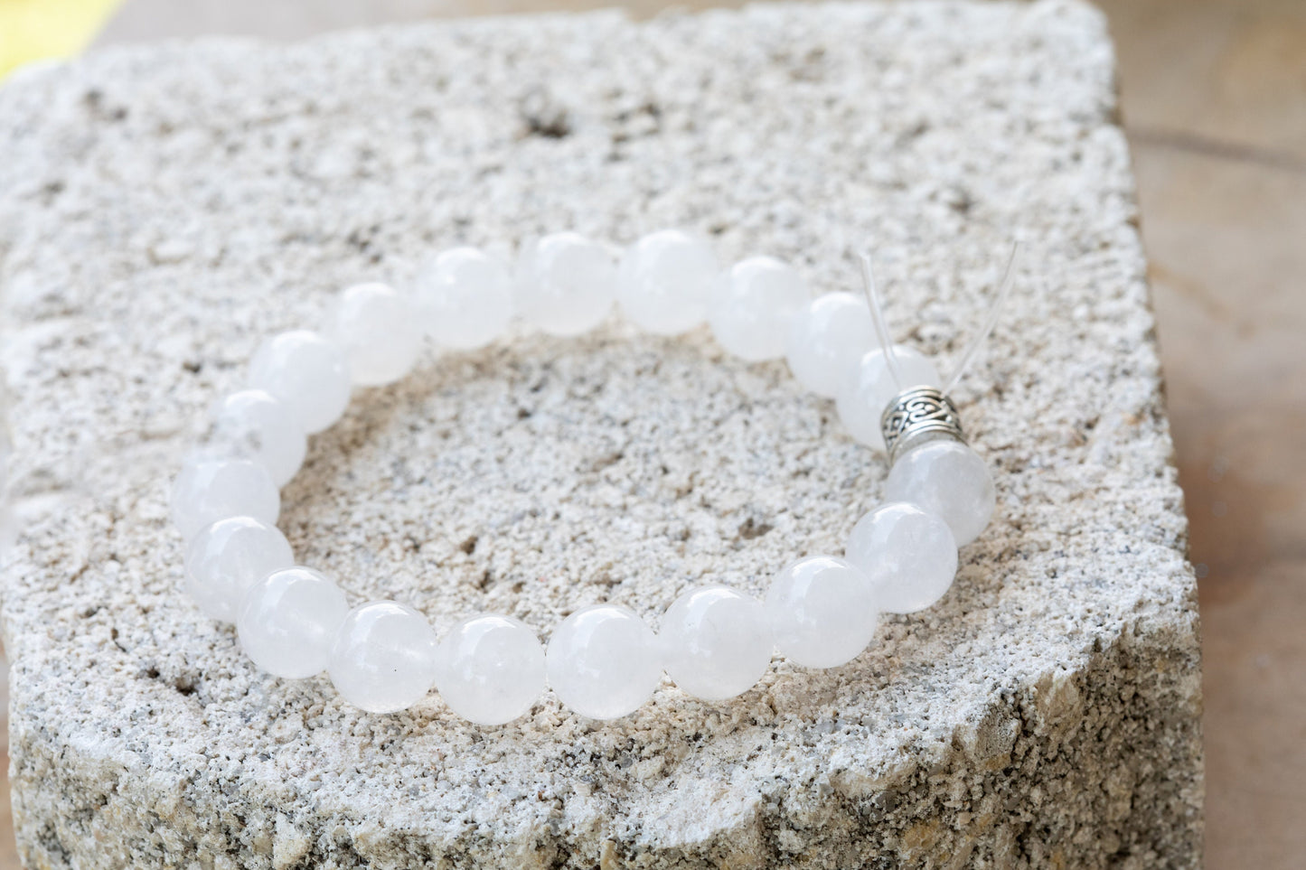 Clear Quartz Gemstone Crystal Bracelet