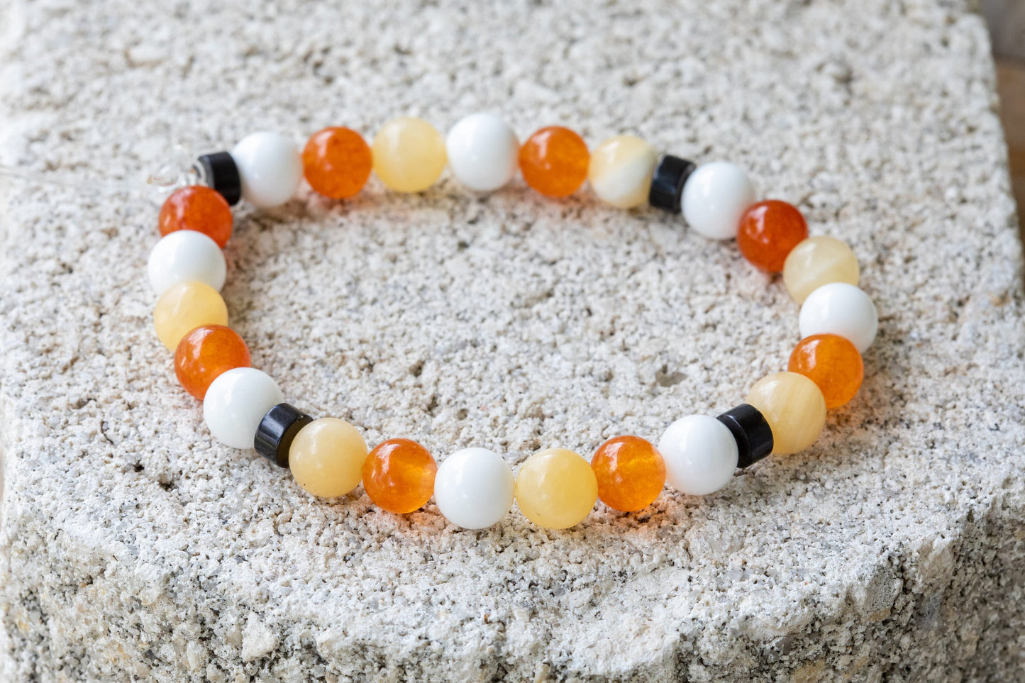 Halloween Holiday Gemstone Crystal Bracelet