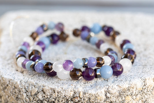 Dreams & Intuition Gemstone Crystal Bracelet
