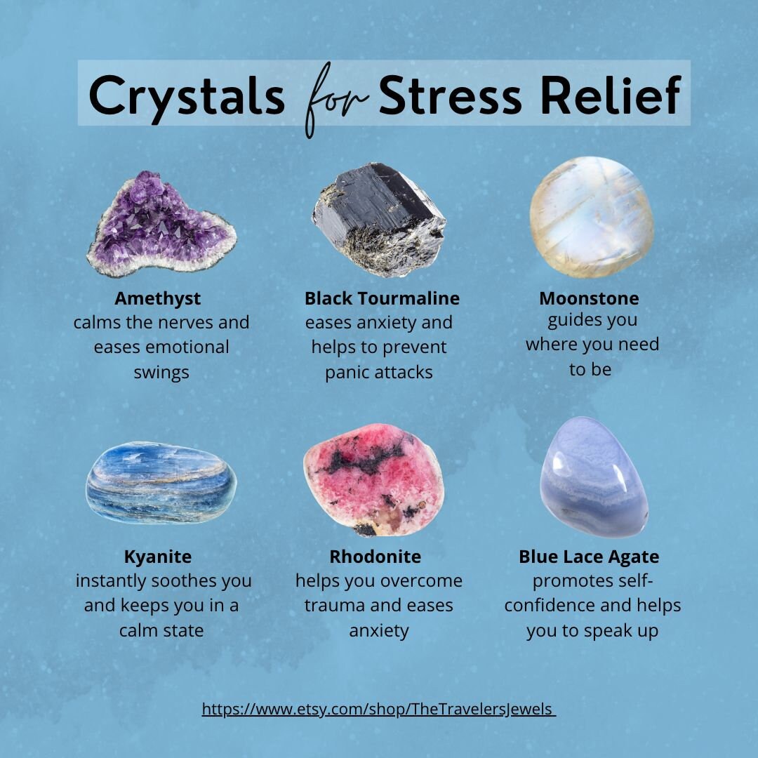 Stress Relief Gemstone Crystal Bracelet