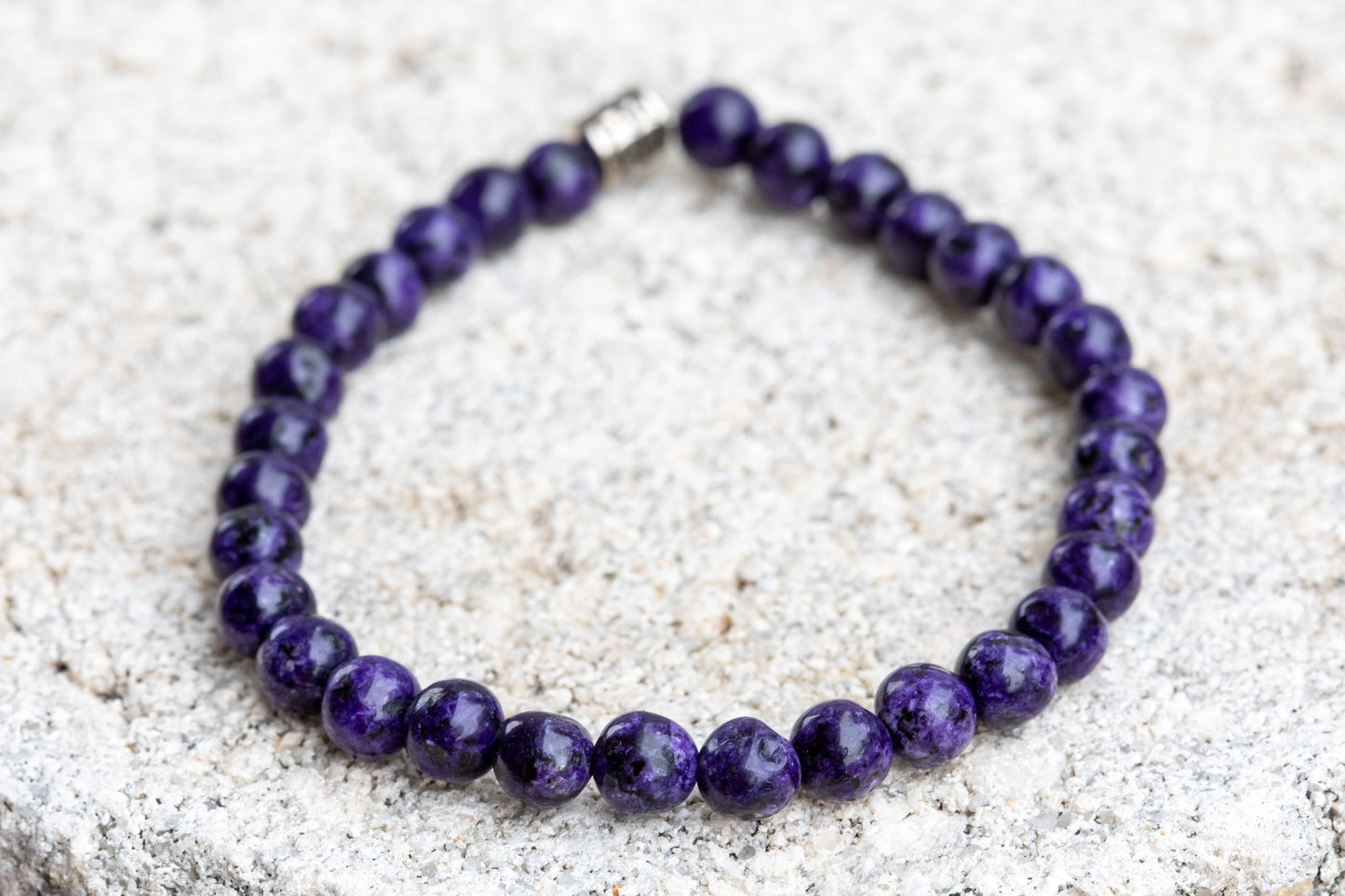 Charoite Gemstone Crystal Bracelet