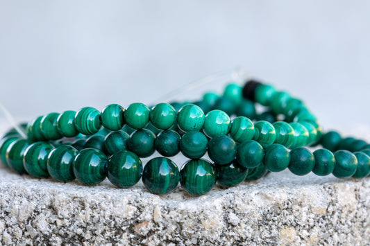 Malachite Gemstone Genuine Crystal Bracelet