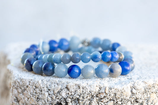 Blue Aventurine Gemstone Crystal Bracelet
