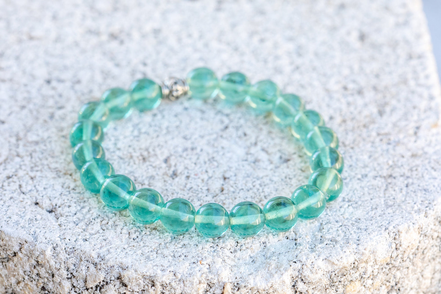Fluorite Gemstone Crystal Bracelets