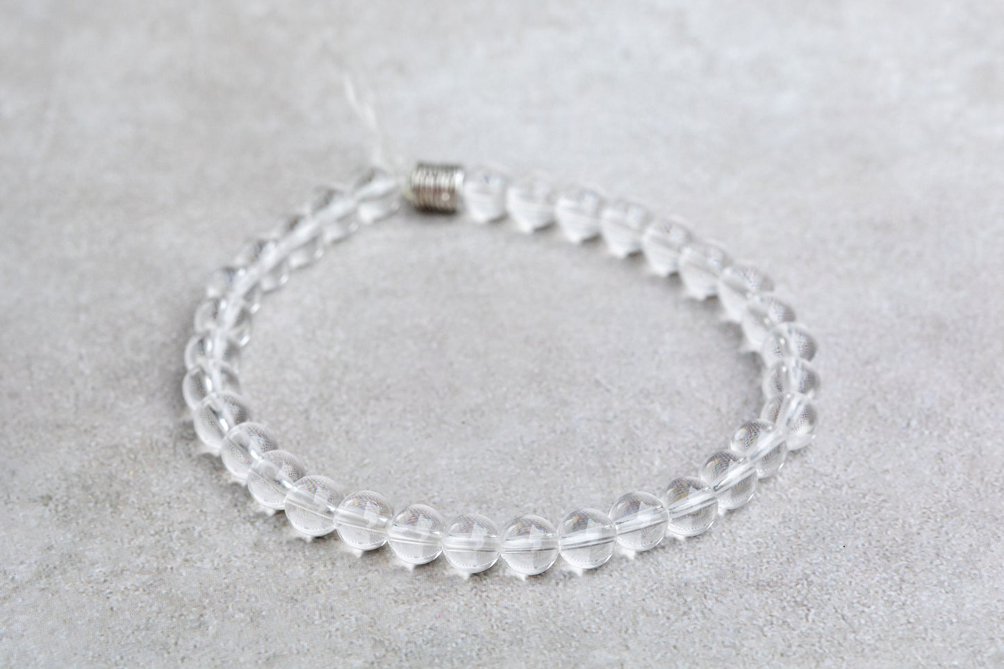 Clear Quartz Gemstone Crystal Bracelet