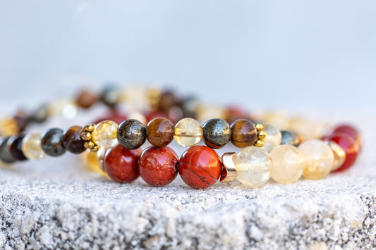 Leo Zodiac Gemstone Crystal Bracelet