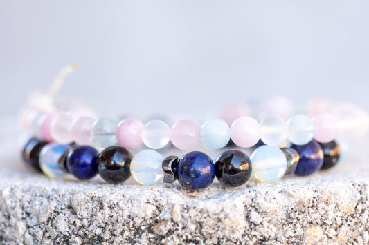 Libra Zodiac Gemstone Crystal Bracelet