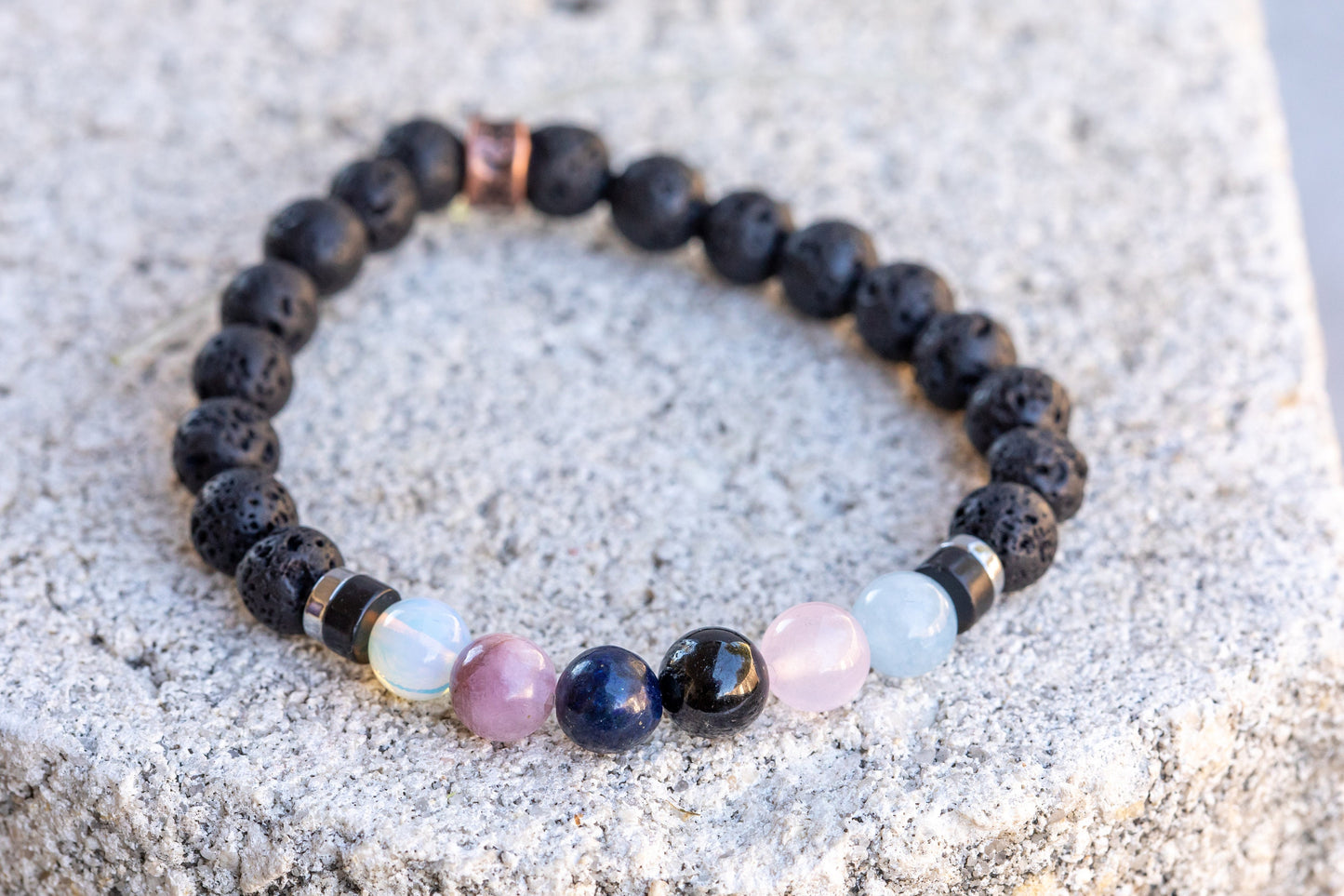 Libra Zodiac Gemstone Crystal Bracelet