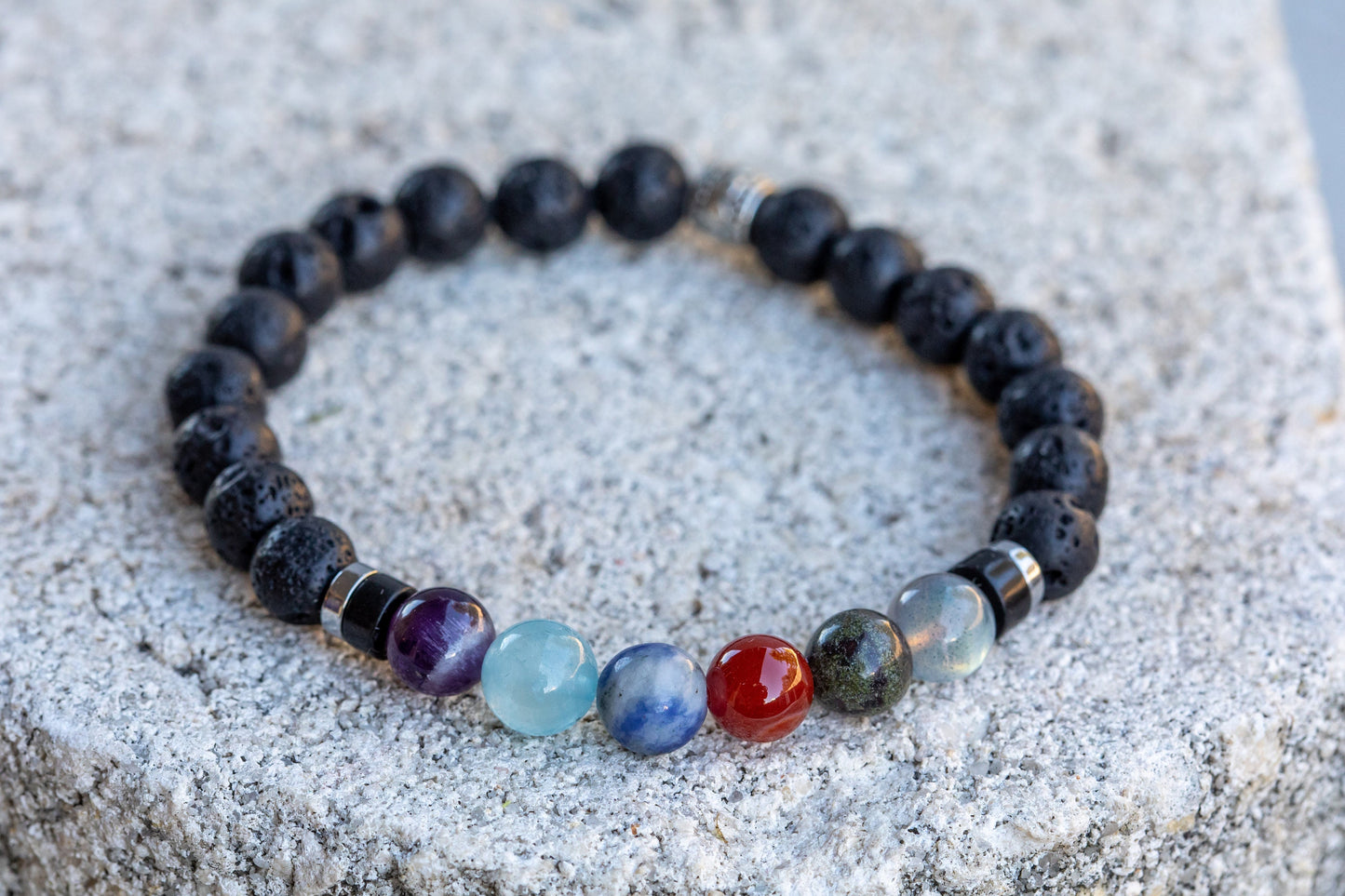 Pisces Zodiac Gemstone Crystal Bracelet