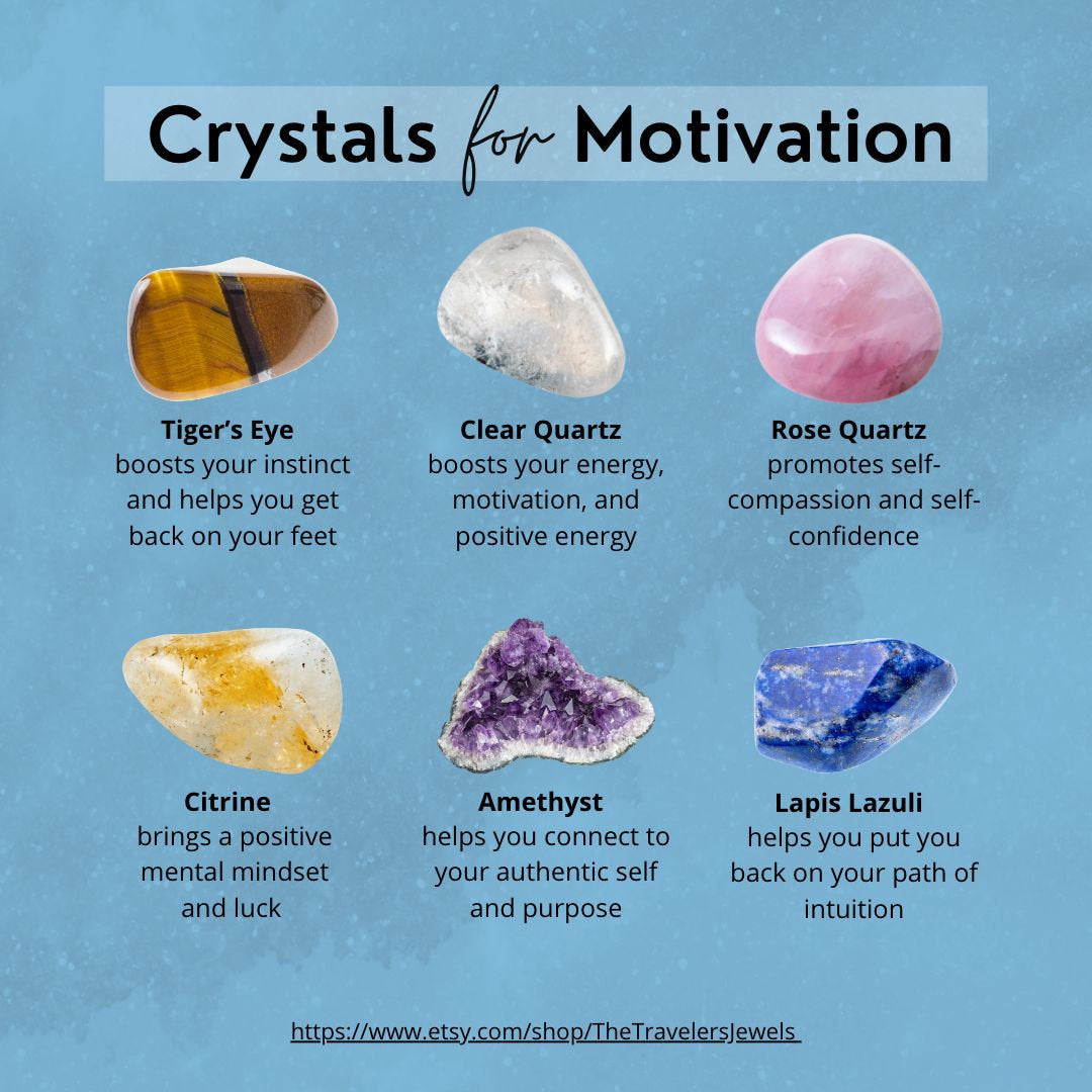 Motivation Gemstone Crystal Bracelet