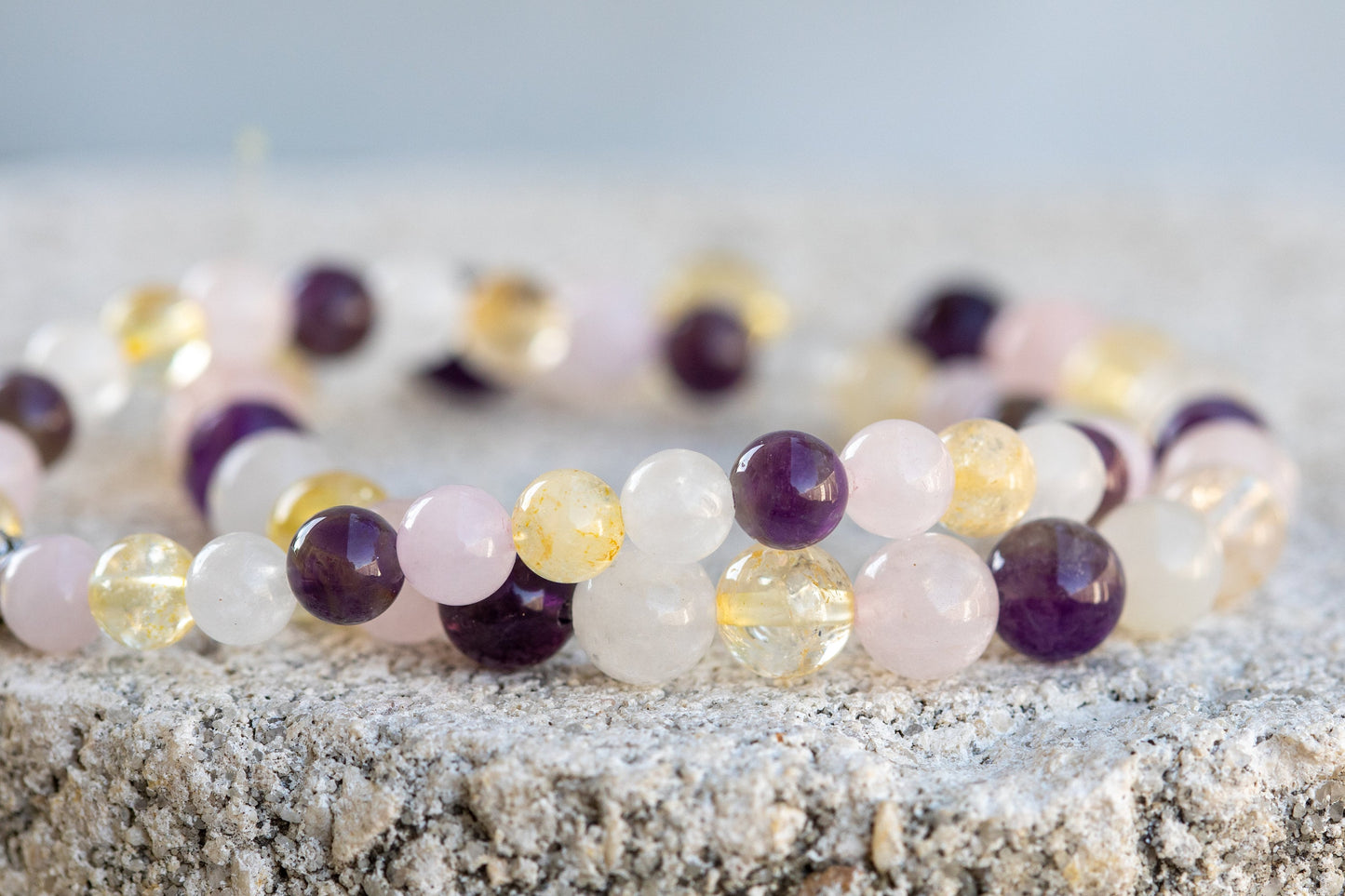 Motivation Gemstone Crystal Bracelet