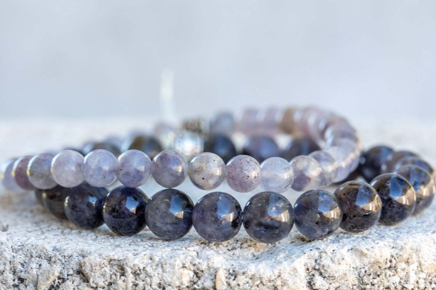 Iolite Gemstone Crystal Bracelet