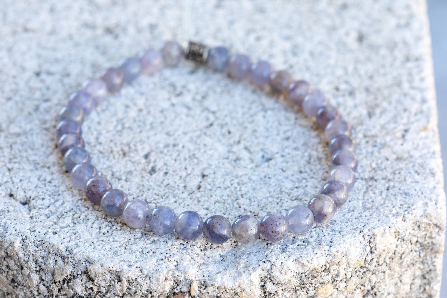 Iolite Gemstone Crystal Bracelet