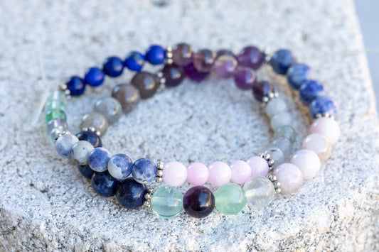 Third Eye Chakra Gemstone Crystal Bracelet