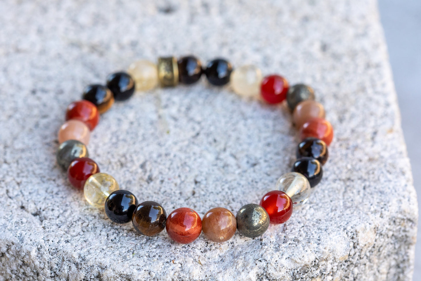 Leo Zodiac Gemstone Crystal Bracelet