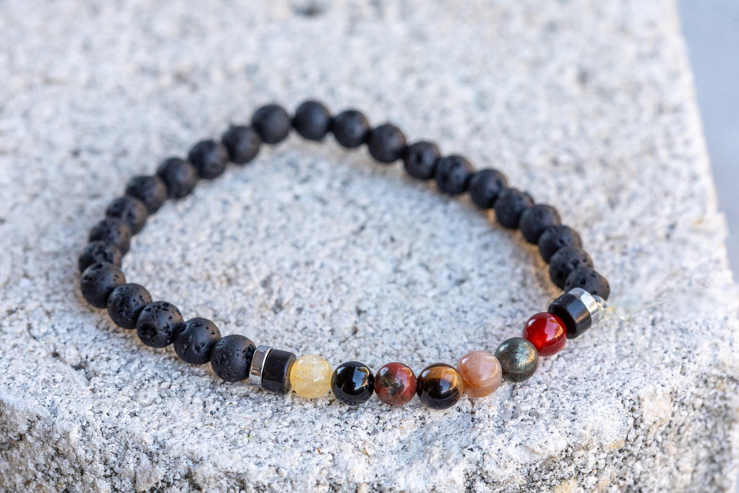 Leo Zodiac Gemstone Crystal Bracelet
