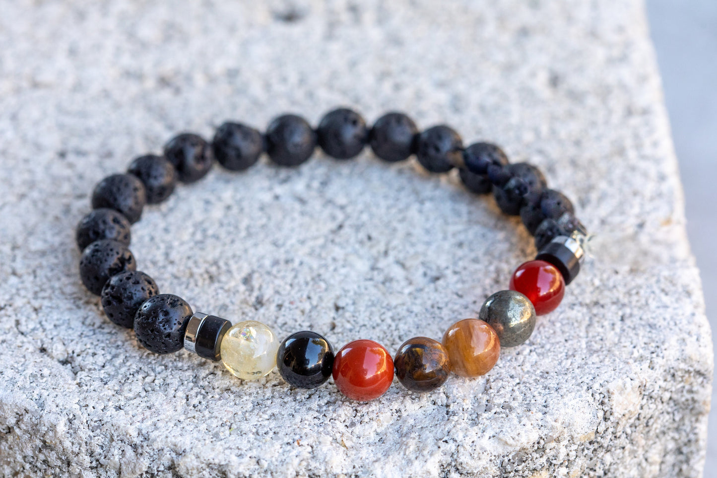 Leo Zodiac Gemstone Crystal Bracelet