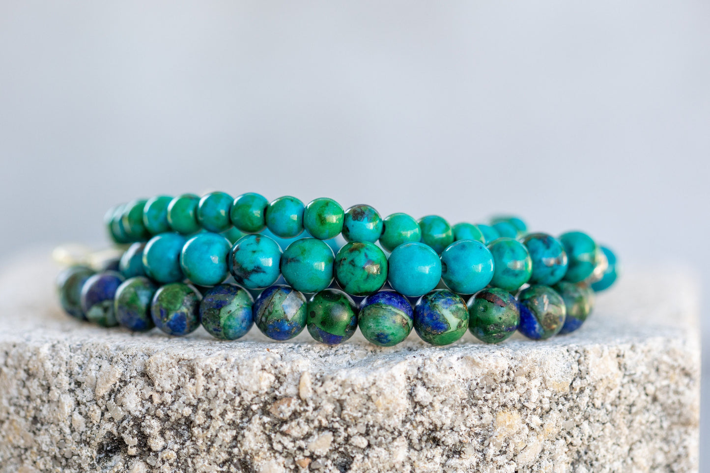 Chrysocolla Gemstone Crystal Bracelet