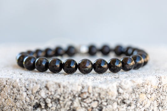 Astrophyllite Gemstone Crystal Bracelet