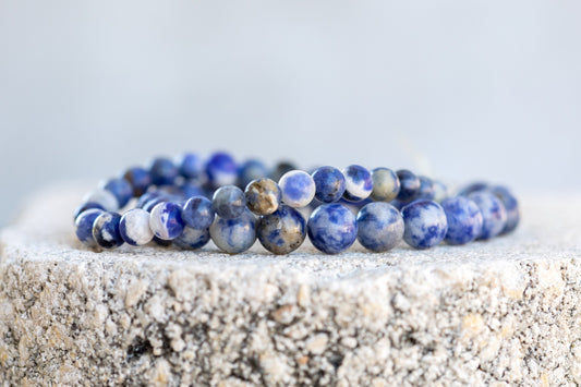Sodalite Gemstone Crystal Bracelet