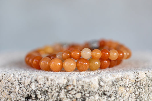 Red Aventurine Gemstone Crystal Bracelet