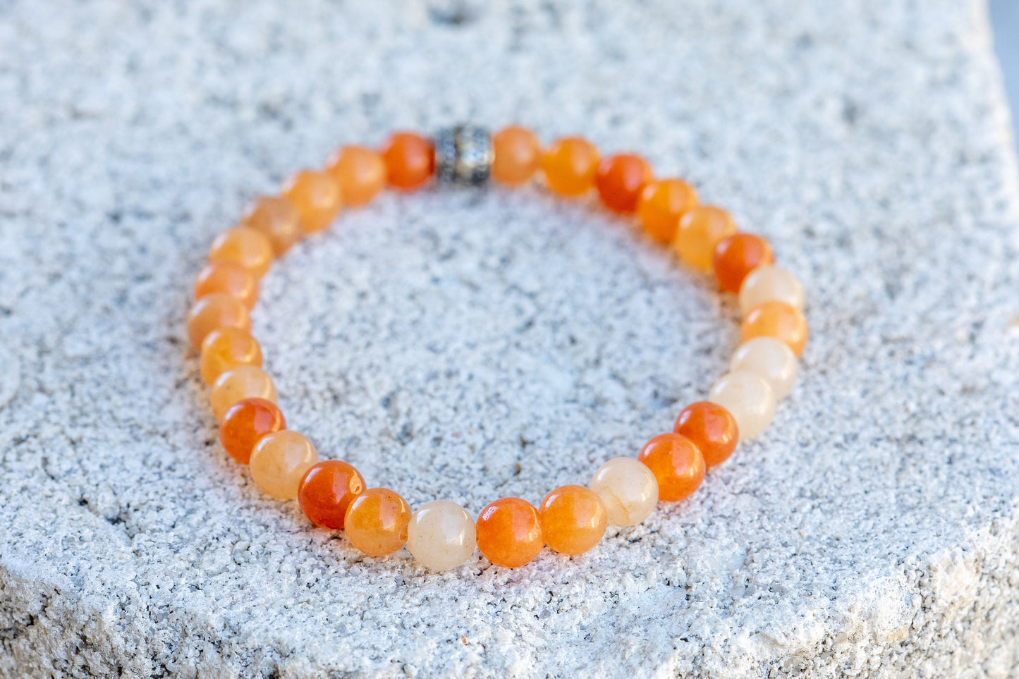 Red Aventurine Gemstone Crystal Bracelet