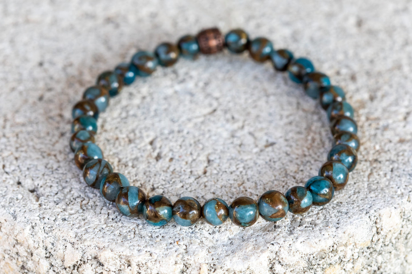 Impression Jasper Gemstone Crystal Bracelet